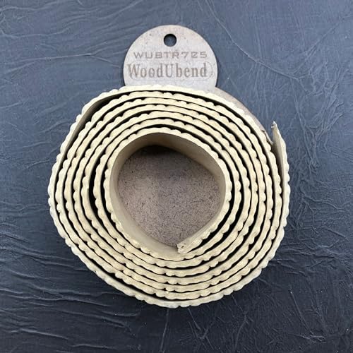 WoodUBend Ornate Scroll Trim TR725 208x5.7x0.3 cm Heat Bendable & Flexible Wood Trims - DIY Craft, Furniture & Home Decor - Easy to Apply & Paint - Versatile, Reusable & Durable - size: 5.7x208x0.3 cm