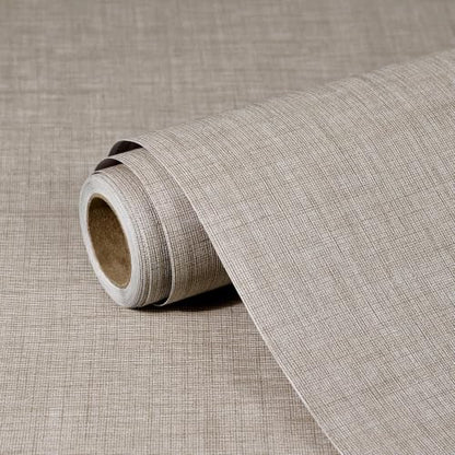 wishFIRE Grasscloth Peel and Stick Wallpaper 15.7"X200" Khaki Contact Paper Texture Thick Vinyl Wall Paper Waterproof for Bedroom Living Room Cabinets Counter Top Liners - color: Khaki, size: 15.7" x 200"