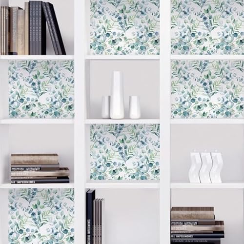 Main Street Peel and Stick Wallpaper Sheets, Eucalyptus, 24-Pack - style: Eucalyptus