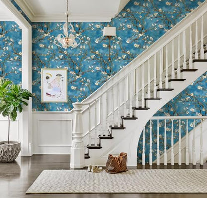 Floral Peel and Stick Wallpaper Vintage Contact Paper 17in x 118in