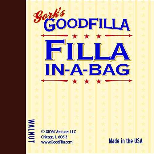 GoodFIlla Walnut, 12 Pound, Wood and Grain Filler Powder, Stainable, Paintable, Sandable, Versatile | Zero Waste - color: Walnut, size: 12 lb