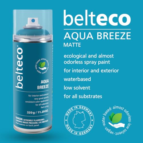 Aqua Breeze Spray Paint | Water-based Light Blue Spray Paint - color: Aqua Breeze, size: 11.29 Ounce (Pack of 1)