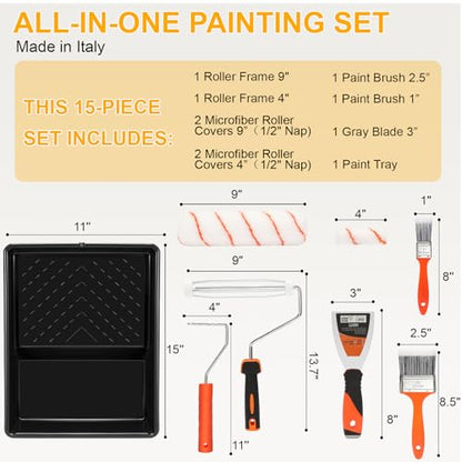 Paint Roller kit, Paint Roller Extension Pole 5ft