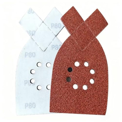 30pcs 80 Grit Sanding Pads Large Mouse Detail Sander Sandpaper 8 Holes Hook and Loop Mouse Sander Pads for Black and Decker KA220G KA230 Mega Mouse Cyclon Sandstorm Craftsman Sanding Sheets - style: 30pcs 80 Grit