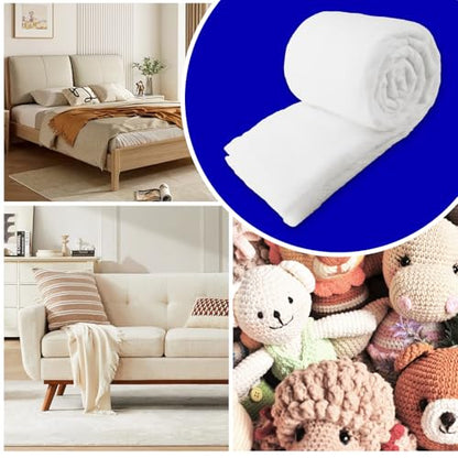 Upholstery Batting Dacron Polyester Cushion Wrap, 1/2 Inch Thick Batting for Foam Padding, Cushions and DIY Upholstery Projects - size: 36" Wide x 3 Yards