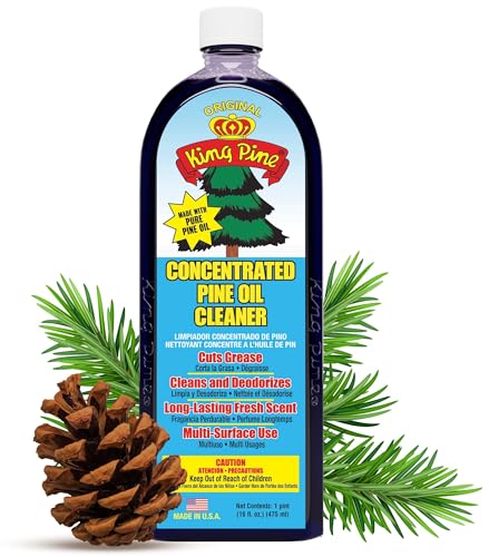 King Pine Concentrated Pine Oil Multi-Surface Cleaner Industrial Strength, Original Black, 12 Fl Oz - size: 12 Fl Oz (Pack of 1)