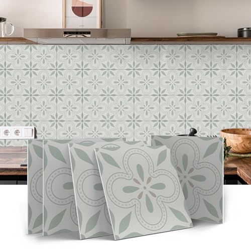 VICCI 12Pcs Tile Sticker Peel and Stick Wall Tiles Decals, 5.9x5.9 inch - color: Art-231, size: 5.9x5.9IN*12PCS