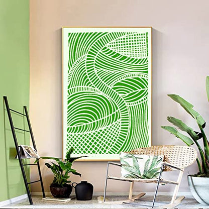TIAMECH 6 Pcs A4 Reusable Geometric Texture Stencils for Painting
