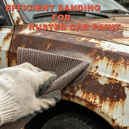 Aluminum Oxide Sandpaper Sheets 9x11, 120-600 Assorted Grit 24 Pack
