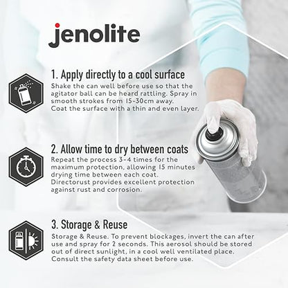 JENOLITE Directorust Gloss Finish Aerosol, Hunter Green 1x13.5oz - color: Hunter Green