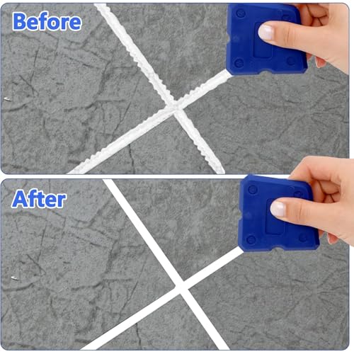 4pcs Silicone Caulking Tool Set Silicone Head Scraper Caulk Remover Sealant for Kitchen Bathroom Window - color: 4Pcs