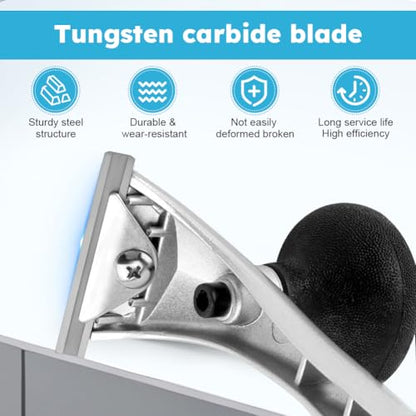 2-1/2" Ergonomic Carbide Scraper, Heavy‑Duty Handheld Paint Scraper