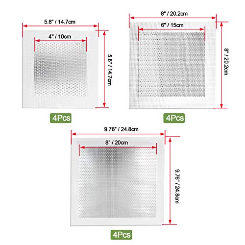 12pcs 4/6/8 Inch Drywall Repair Patch - size: 4", 6", 8", 12 PCS