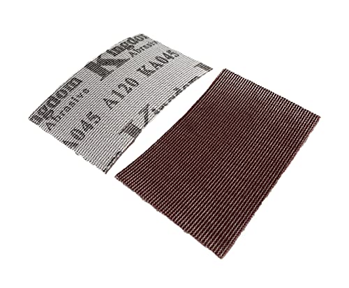 2-3/4 in. x 5 in. 320-Grit Kingdom Abrasive Pro-Net Sanding Sheets with Free Hand Pad (10-Pack) - size: 320 Grits