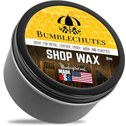 Shop Wax - All Natural Metal and Wood Wax Finish Paste 8 oz Tin - size: 8 Ounce (Pack of 1)