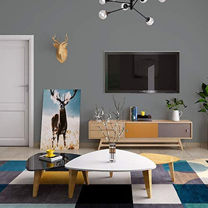 15.8" x400"Grey Wallpaper Self Adhesive Paper Film Peel and Stick Wallpaper - color: Dark Gray, size: 15.8" x 400"