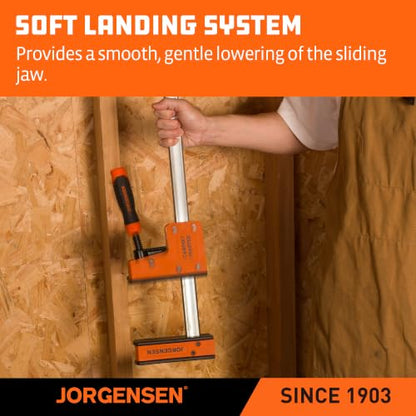 JORGENSEN 72-Inch Parallel Bar Clamps, 2-Pack Cabinet Master Bar Clamps - size: 72 Inch