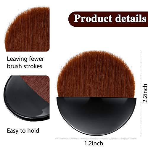 Boao 8 Pcs Flat Paint Brushes Applicator for Painting Bulk, Black and Brown - color: Black and Brown