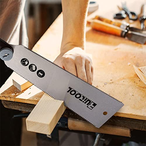RUITOOL Japanese Hand Saw, 10 Inch Double Edge Ryoba Pull Saw for Flush Cut