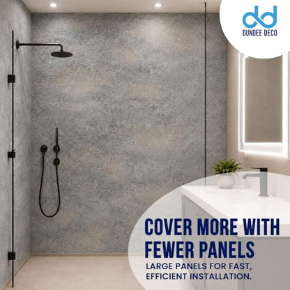 Dundee Deco Faux Stone Wall Panel Sample, Black Grey Tan, 6x6 in - color: Black, Grey, Tan, size: Sample, 6" x 6"