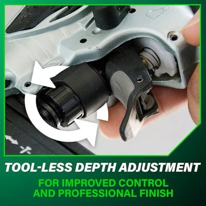 Metabo HPT Brad Nailer,Pro-Preferred Lightweight Pneumatic Power Nailer for Precision Trim Work and Furniture Building,Adjustable Depth,18 Gauge,5/8" up to 2" Brad Nails,NT50AE2,(Pack of 5) - size: Loveseat (Pack of 5)