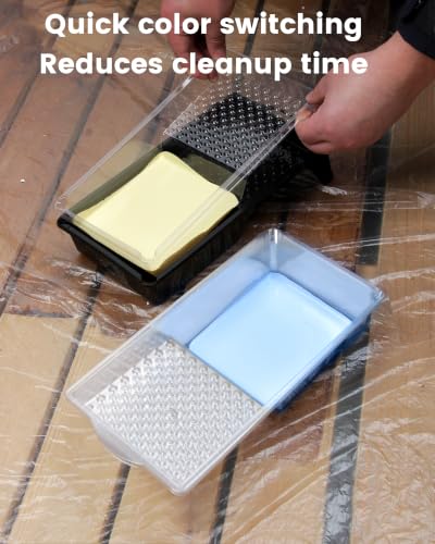 Voomey 4 Inch Paint Tray Set - Mini Paint Roller Kit & Frame - style: Economical 4 Inch Paint Roller Kit