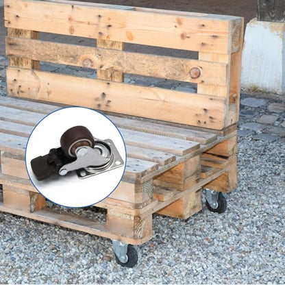 1Inch Low Profile Swivel Caster Wheels, 4Pcs - style: 1 Inch