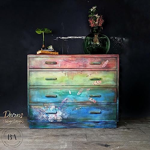 Dixie Belle Belles & Whistles Transfer | Boho Soul | 24.8” x 38.8” Sheet | Rub On Decorative Transfer for Crafts, Furniture, DIY | Crafting Design Transfer - size: Boho Soul