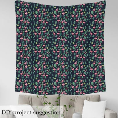 Feelyou Flamingo Upholstery Fabric Soft 2 Yards - color: Multi 14, size: 2 Yards