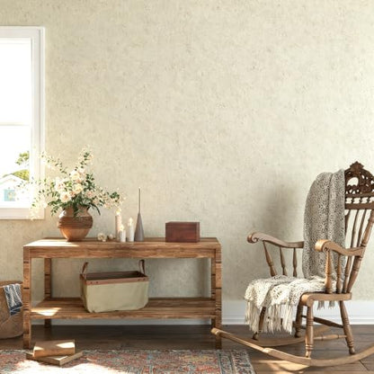 Decotalk Beige Textured Wallpaper Peel and Stick Beige Contact Paper Textured Wallpaper for Bedroom Walls Removable Self Adhesive Contact Paper for Cabinets Vinyl Wrap 17.7x120 Inch - size: 17.7" x 120"