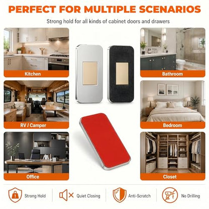 6 Pack Magnetic Cabinet Door Catch, Cabinet Magnets for Closure