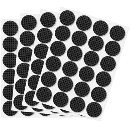 96 Pcs Non Slip Furniture Pads 3/4 in Round Black Plastic Rubber Furniture Pads Self Adhesive Rubber Anti Skid Pad Anti Slip Table Legs Chair Feet Furnitures Pad for Hardwood Tiles Floors