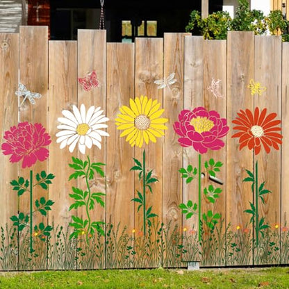 Large Flower Stencils for Painting Peony Daisy Stencil - style: Daisy Peony