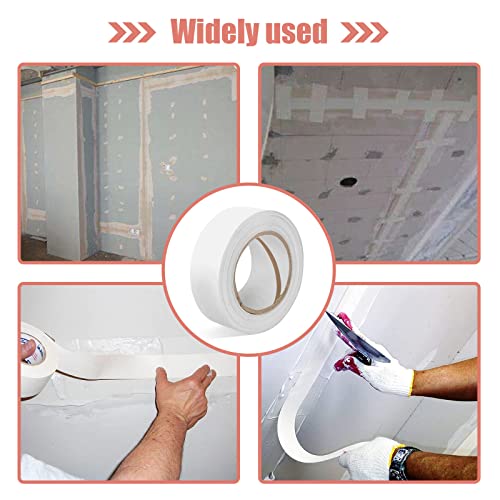 Drywall Paper Tape, 2” x 250 ft Ultra-Thin Fiber Paper Drywall Joint Tape for Seam Patch for Wall Sheetrock Ceiling Crack, White - size: 2" x 250ft