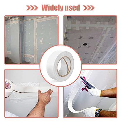 Drywall Paper Tape, 2” x 250 ft Ultra-Thin Fiber Paper Drywall Joint Tape for Seam Patch for Wall Sheetrock Ceiling Crack, White - size: 2" x 250ft