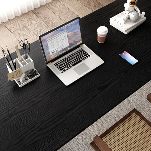 Black Wood Grain Wallpaper Contact Paper for Cabinets 118’’17.7’’ - size: 17.7"W x 118"L
