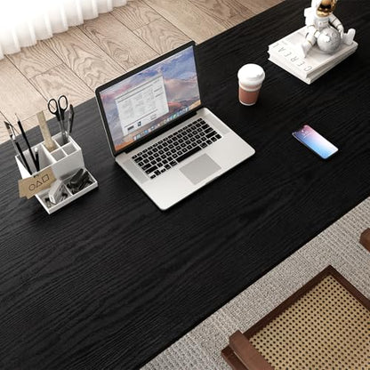 Black Wood Grain Wallpaper Contact Paper for Cabinets 118’’17.7’’ - size: 17.7"W x 118"L