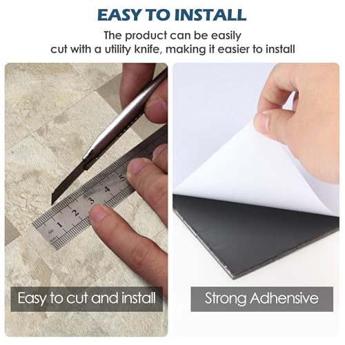 Yipscazo 10 Sheet Peel and Stick Backsplash Mosaic Tiles Stainless Steel Metal Kitchen Backsplash Stick on Tiles for Stove, Bathroom, Laundry in Ecru Stone (11.8'' x 11.8'') - color: Stone Beige