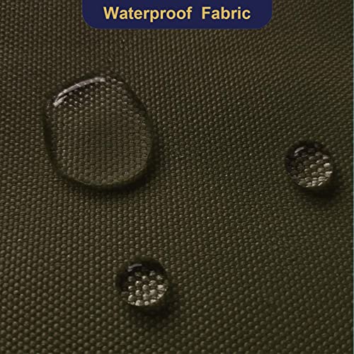 Waterproof Canvas Fabric by The Yard 600D Upholstery Outdoor Fabric 58”W - color: Army Green, size: Pre-cut 1 Yard(58" x 36")