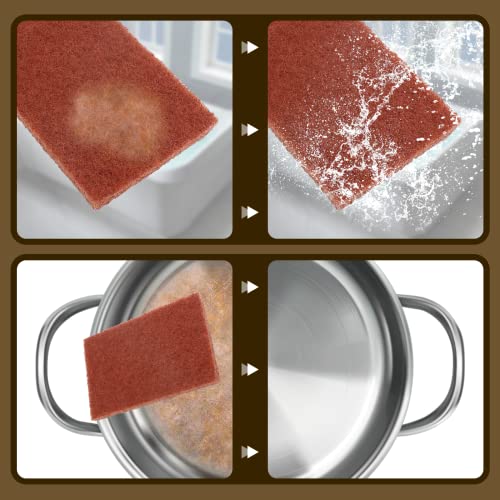 6 Pcs 4x6 Inch Medium Scuff Pads for Paint Prep Sanding - size: Medium, 6pcs