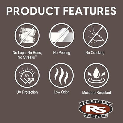 Ready Seal Exterior Wood Stain & Sealer, Natural Cedar, Turbo Spray - color: Natural Cedar, size: 24 Ounce Spray (Pack of 1)