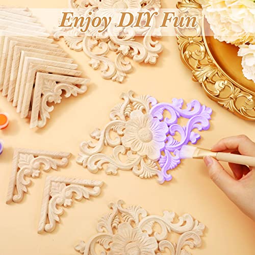 Vicenpal 20 Pcs Wood Appliques and Onlays for Furniture