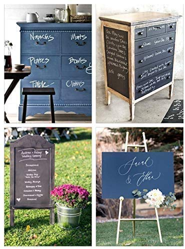 Chalkboard Blackboard Paint - Matte Finish [Blue] - (8.5oz Cover 32 sf) - color: Blue, style: 8.5oz Metal Can