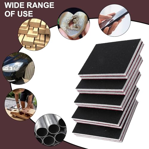 22 Pcs Sanding Sponge 3000 Grit Sandpaper Assortment, Washable & Reusable Sanding Blocks for Wood, Metal, Drywall, Glazing, Wet Dry Sandpaper for Smooth Finishing - size: 3000 Grit