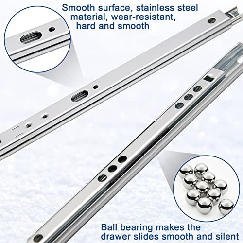 9.7 Inch Drawer Slides, 0.7" Wide, Pack of 2 - color: Style 1, size: 9.7" - 2PCS