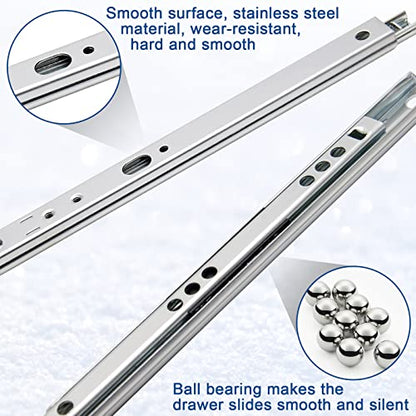12 Inch Drawer Slides, 0.7" Wide, Pack of 12 - color: Style 1, size: 12" - 12PCS