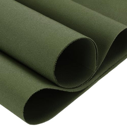 Waterproof Canvas Fabric by The Yard 1200D Upholstery 58x36inch Army Green - color: Army Green, size: Pre Cut 1 Yard