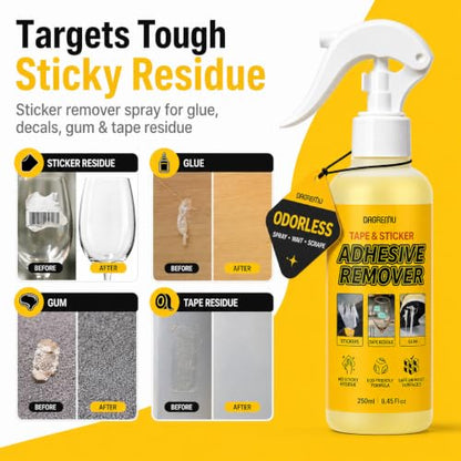 Adhesive Remover Spray 8.45 Oz with Scraper, Surface Safe