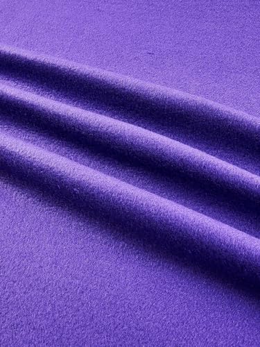 Polar Fleece Solid Purple, Fabric by the Yard - color: Purple