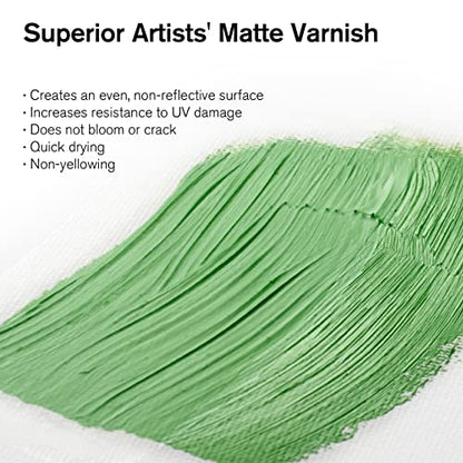 Winsor & Newton Professional Artists' Matt Varnish, 500ml Bottle - color: Matt Varnish, style: 16.9-oz Bottle